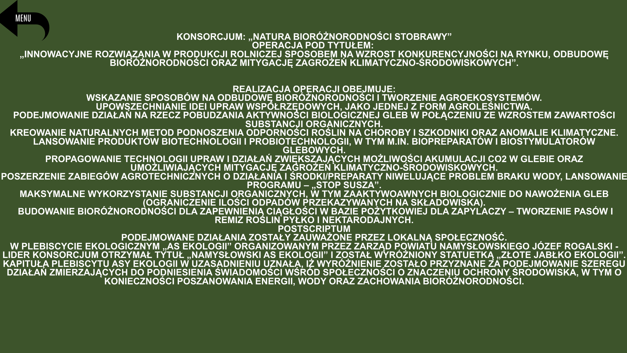 Realizacja – Bioróżnorodność Stobrawy